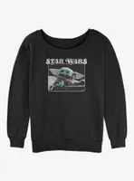 Star Wars The Mandalorian Cookie Child Womens Slouchy Sweatshirt