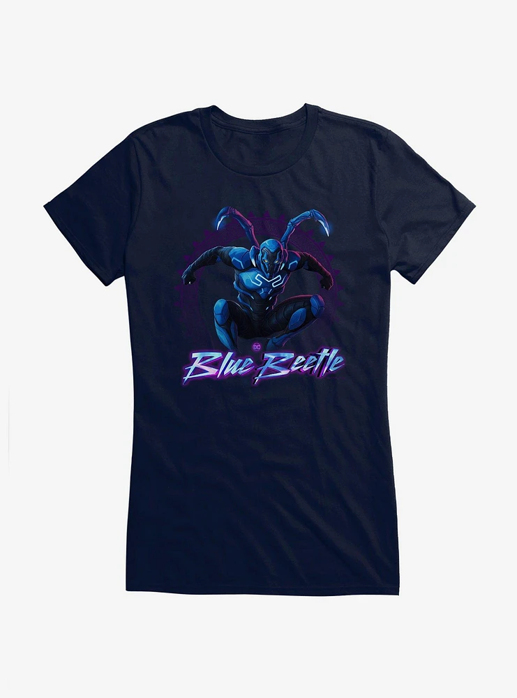 Blue Beetle Jump Girls T-Shirt