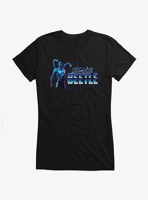 Blue Beetle Grid Profile Girls T-Shirt