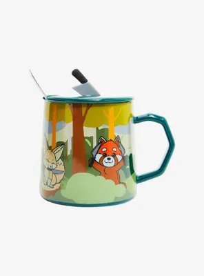 Knife Critters Mug With Spoon & Lid