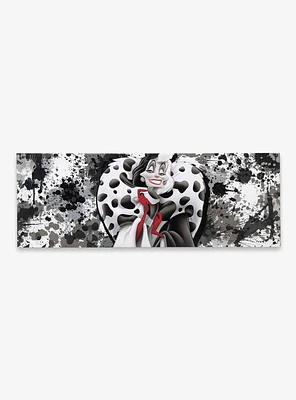 Disney 101 Dalmatians Cruella Paint Splatter Horizontal Canvas Wall Decor