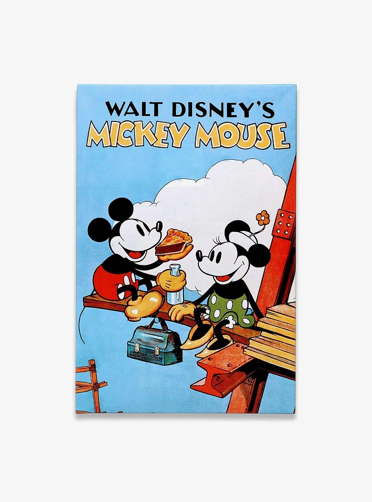 Disney Mickey Mouse Construction Site Classic Movie Cover Canvas Wall Decor