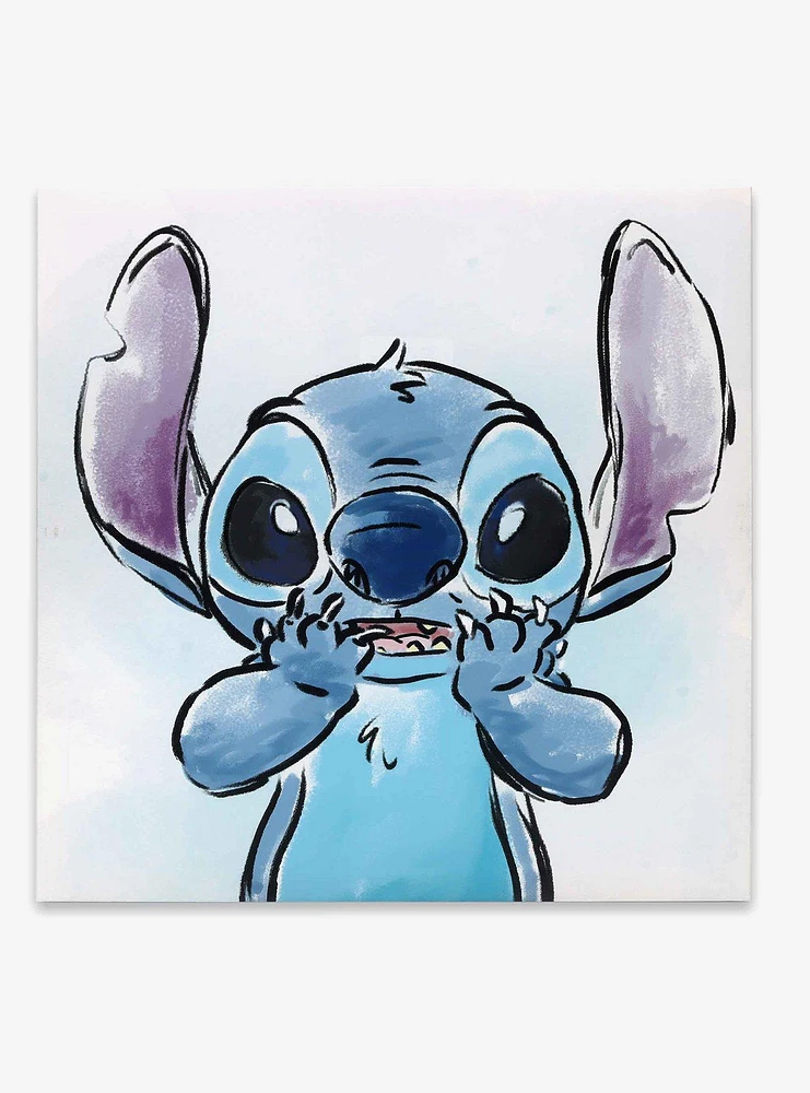 Disney Lilo & Stitch Surprised Expression Canvas Wall Decor