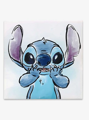 Disney Lilo & Stitch Surprised Expression Canvas Wall Decor