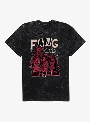 Monster High Fang Club Group Mineral Wash T-Shirt