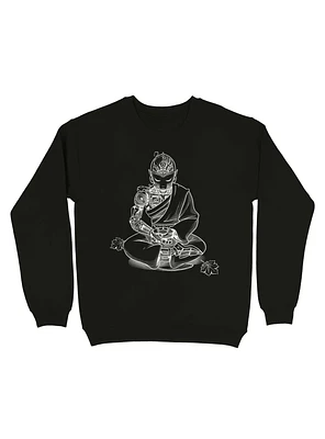 Meditation Robot Monk Minimalist Sweatshirt