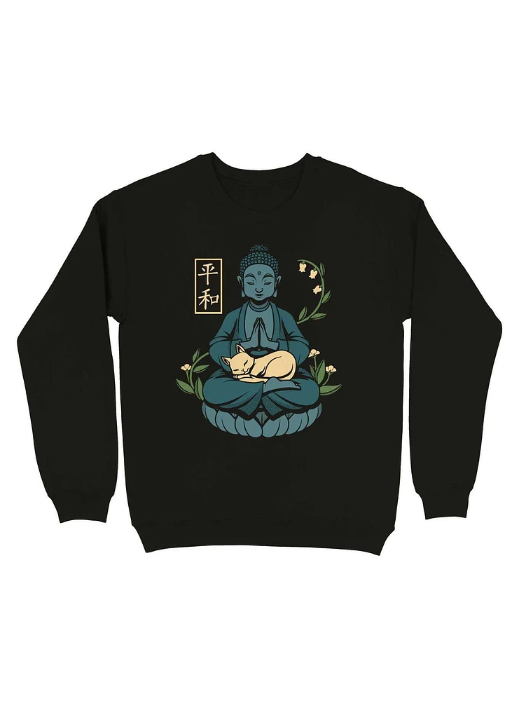 Cat Meditation Buddhism Buddha Sweatshirt