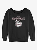 Star Wars The Mandalorian Child Collegiate Girls Slouchy Sweatshirt