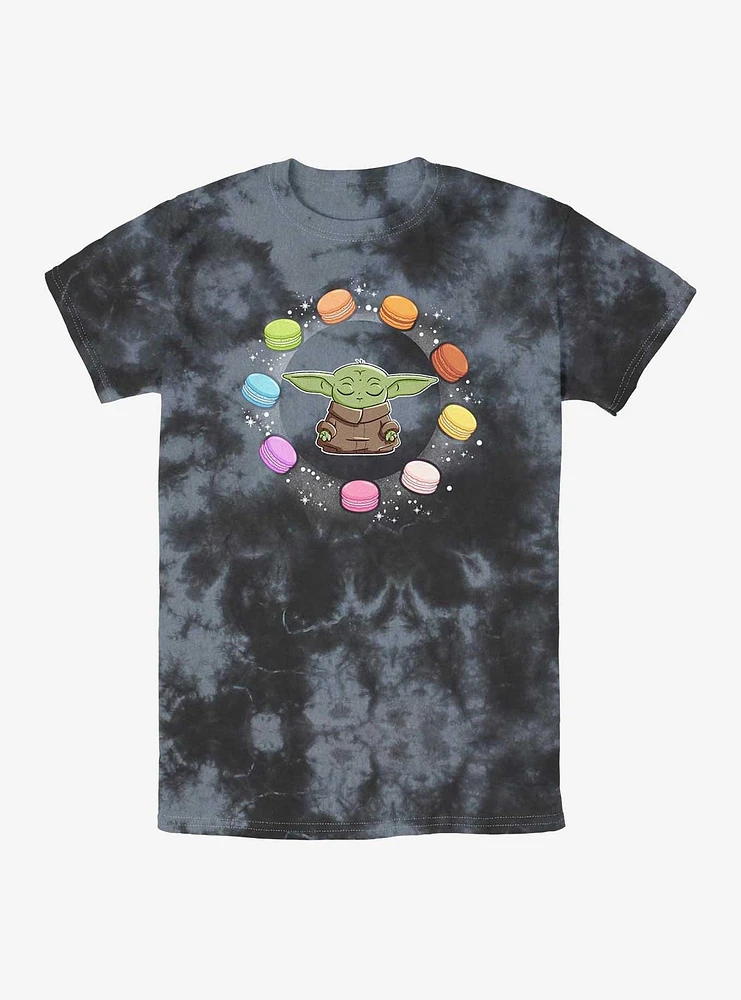 Star Wars The Mandalorian Child Macarons Tie-Dye T-Shirt