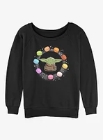 Star Wars The Mandalorian Child Macarons Girls Slouchy Sweatshirt