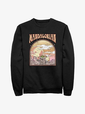 Star Wars The Mandalorian Sunset Child Sweatshirt