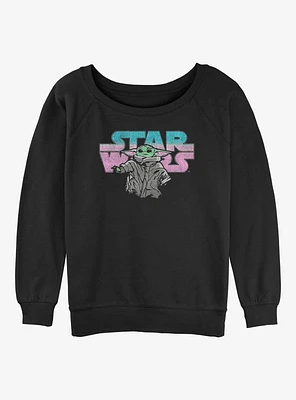 Star Wars The Mandalorian Logo Child Girls Slouchy Sweatshirt