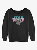 Star Wars The Mandalorian Logo Child Girls Slouchy Sweatshirt