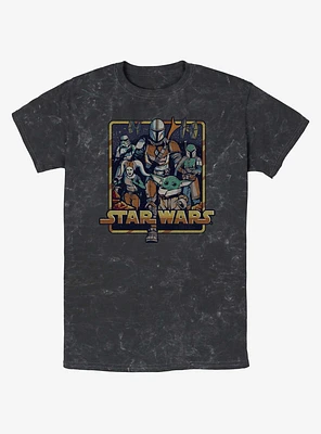 Star Wars The Mandalorian Retro Mineral Wash T-Shirt