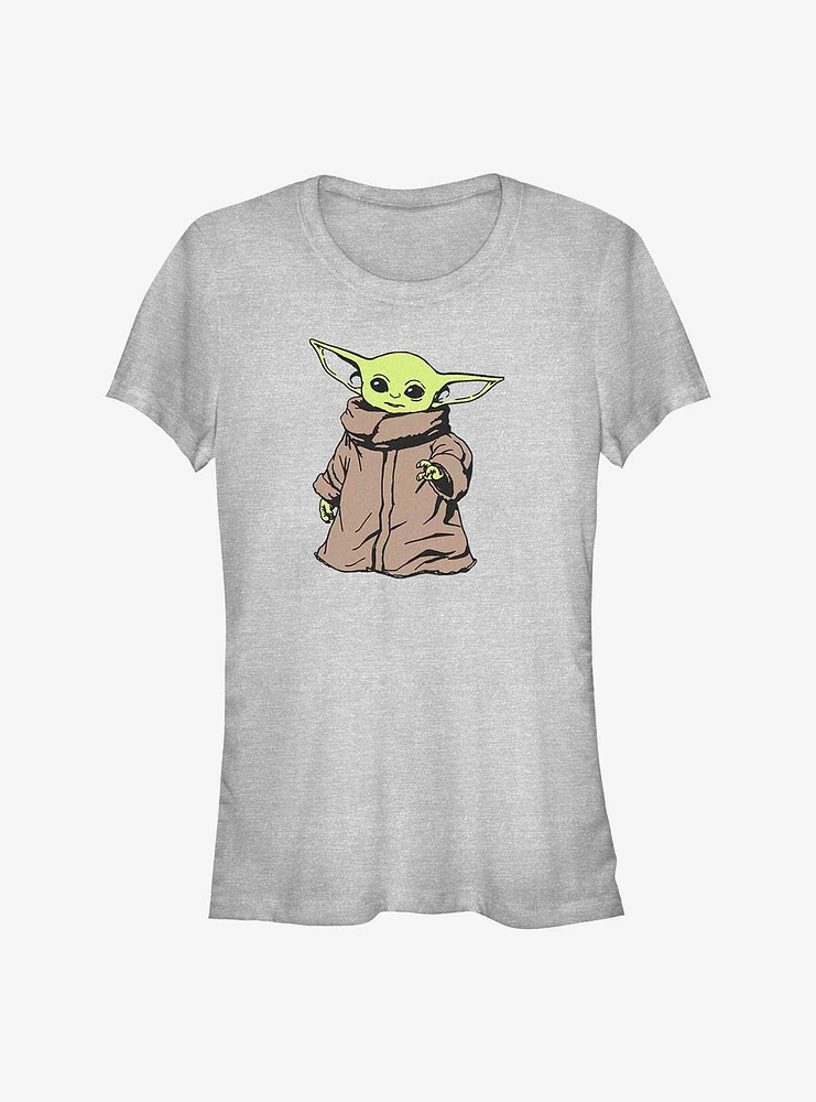 Star Wars The Mandalorian Grogu Force Girls T-Shirt