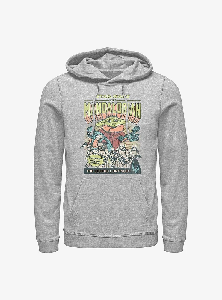 Star Wars The Mandalorian Grogu Comic Cover Hoodie