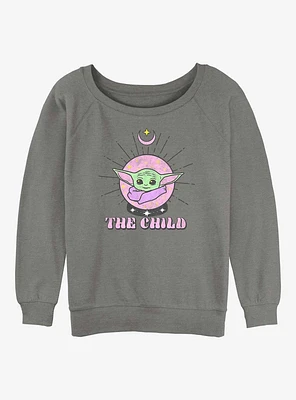 Star Wars The Mandalorian Child Orb Girls Slouchy Sweatshirt