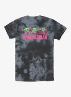Star Wars The Mandalorian Grogu Neon Logo Tie-Dye T-Shirt