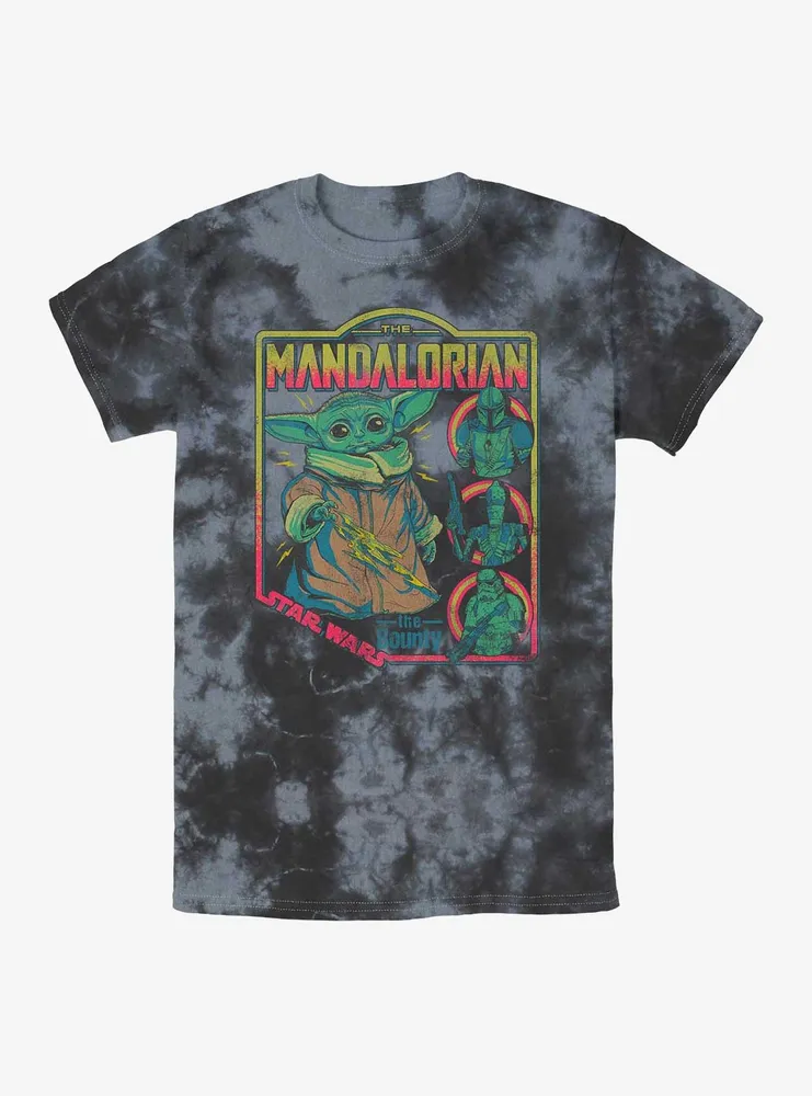 Star Wars The Mandalorian Child Poster Tie-Dye T-Shirt