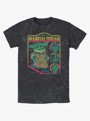 Star Wars The Mandalorian Child Poster Mineral Wash T-Shirt