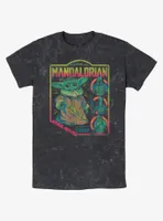 Star Wars The Mandalorian Child Poster Mineral Wash T-Shirt