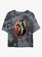 Star Wars The Mandalorian Ahsoka Tano Not Many Jedi Left Tie-Dye Womens Crop T-Shirt