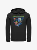 Star Wars The Mandalorian Grogu and Din Djarin Triangle Hoodie