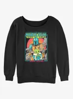 Star Wars The Mandalorian Wherever I Go He Goes Womens Slouchy Sweatshirt