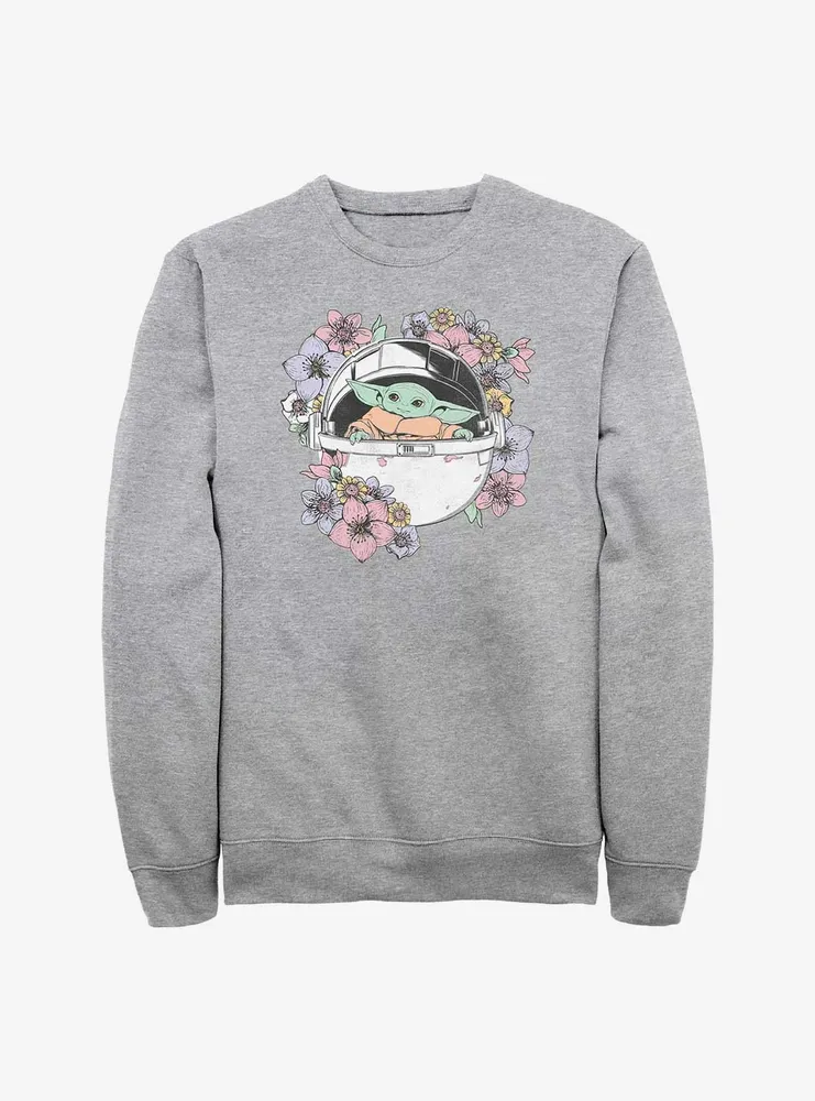 Star Wars The Mandalorian Grogu Floral Bassinet Sweatshirt