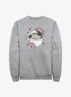 Star Wars The Mandalorian Grogu Floral Bassinet Sweatshirt