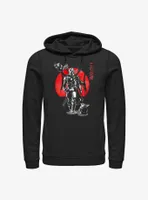 Star Wars The Mandalorian Sumi Ink Red Sun Hoodie