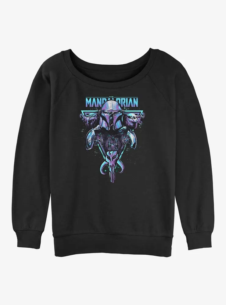 Star Wars The Mandalorian Beskar Triangle Womens Slouchy Sweatshirt