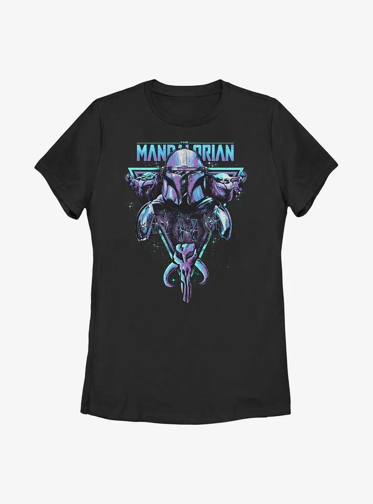 Star Wars The Mandalorian Beskar Triangle Womens T-Shirt