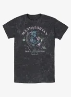 Star Wars The Mandalorian Cosmic Mando Mineral Wash T-Shirt