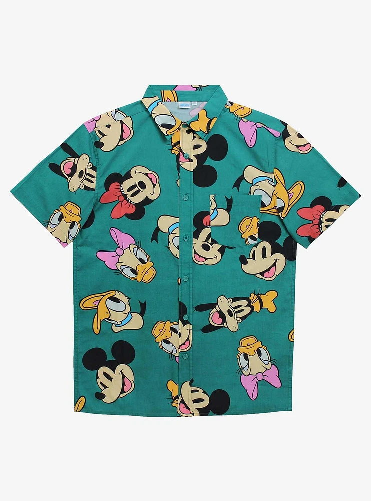 Disney Mickey Mouse & Friends Woven Button-Up