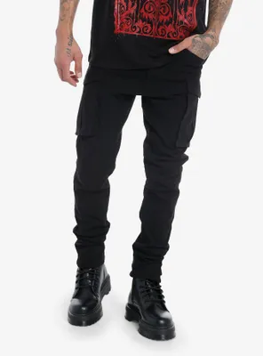 Black Cargo Pocket Pants