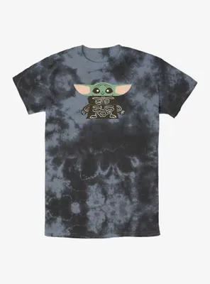 Star Wars The Mandalorian Skeleton Grogu Tie-Dye T-Shirt