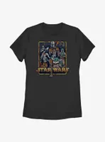 Star Wars The Mandalorian Retro Womens T-Shirt