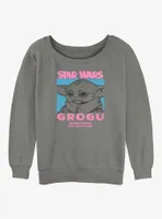 Star Wars The Mandalorian Pop Grogu Womens Slouchy Sweatshirt