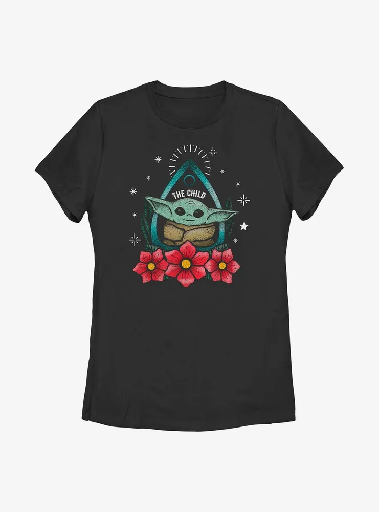 Star Wars The Mandalorian Child Planchette Womens T-Shirt