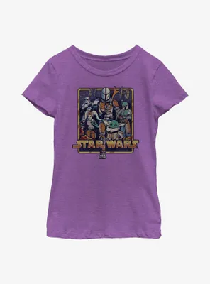 Star Wars The Mandalorian Retro Youth Girls T-Shirt