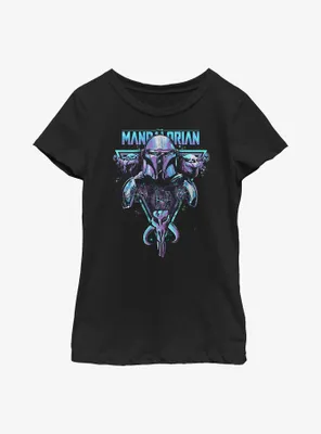 Star Wars The Mandalorian Beskar Triangle Youth Girls T-Shirt