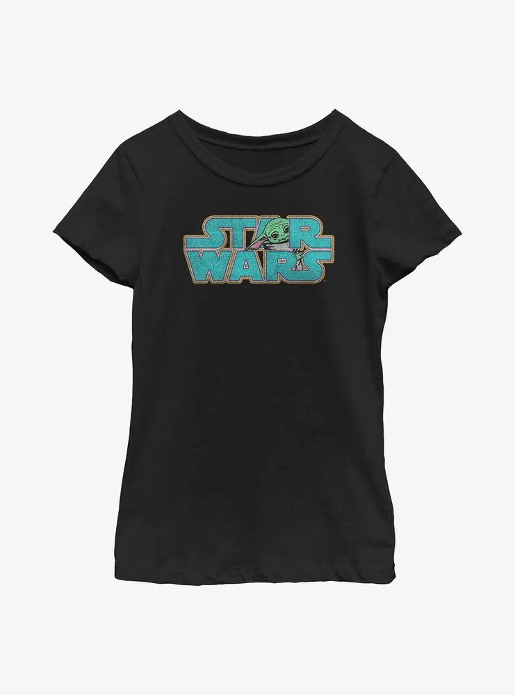 Star Wars The Mandalorian Logo Child Youth Girls T-Shirt