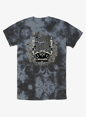 Disney Haunted Mansion Gargoyle Candle Holder Tie-Dye T-Shirt