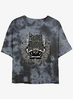 Disney Haunted Mansion Gargoyle Candle Holder Tie-Dye Girls Crop T-Shirt