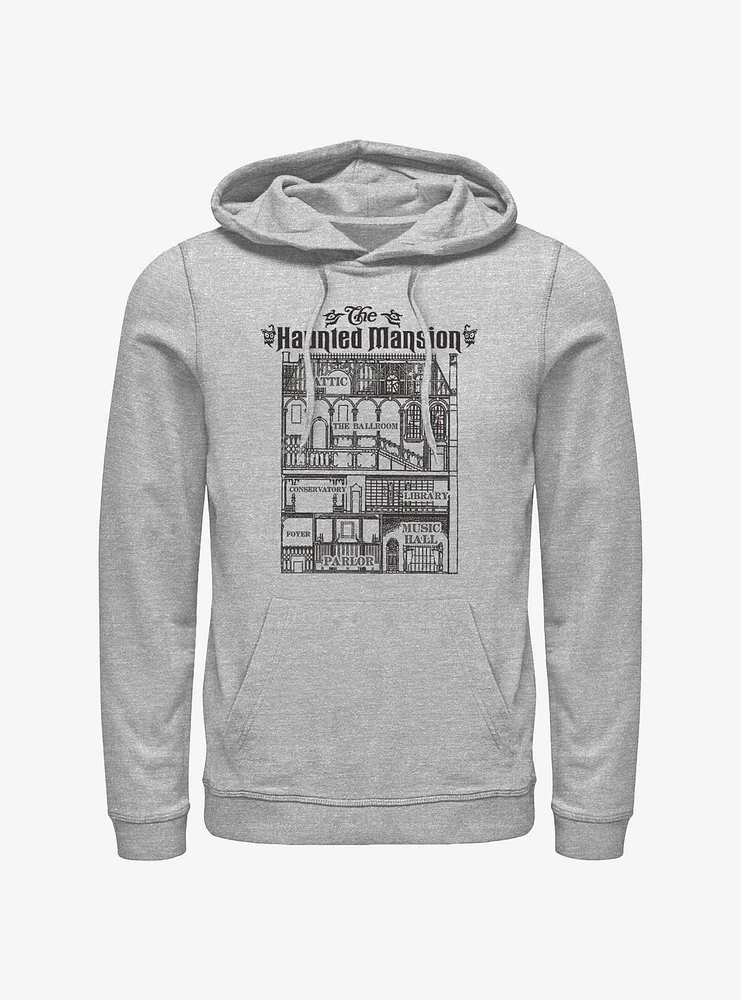 Disney Haunted Mansion Blueprint Hoodie