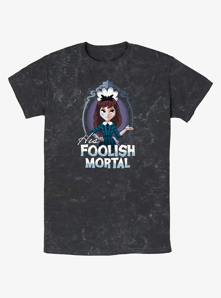 Disney Haunted Mansion His Foolish Mortal Mineral Wash T-Shirt