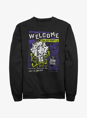 Disney Haunted Mansion Leota Toombs Welcome Poster Sweatshirt