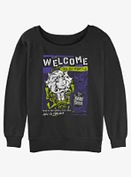 Disney Haunted Mansion Leota Toombs Welcome Poster Girls Slouchy Sweatshirt