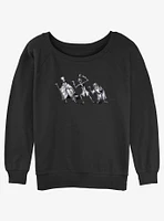 Disney Haunted Mansion Hitchhiking Ghosts Girls Slouchy Sweatshirt